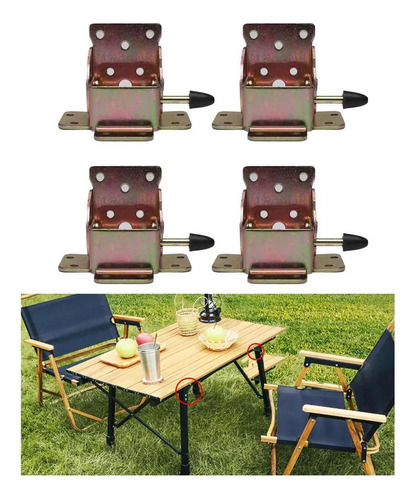 M Y Paquete De 4 Soportes Plegables Con Bloqueo De Soporte