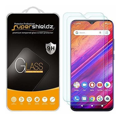 (2 Pack) Supershieldz Para Blu G9 Pro Vidrio Templado Protec