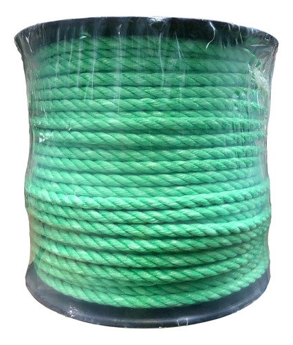 Cuerda De Polipropileno En Carrete De 12 Mm Color Verde