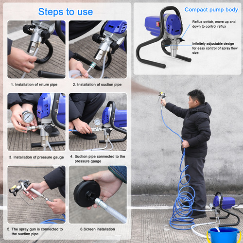 Pulverizador Eléctrico De Pintura Profesional De Alta Presió