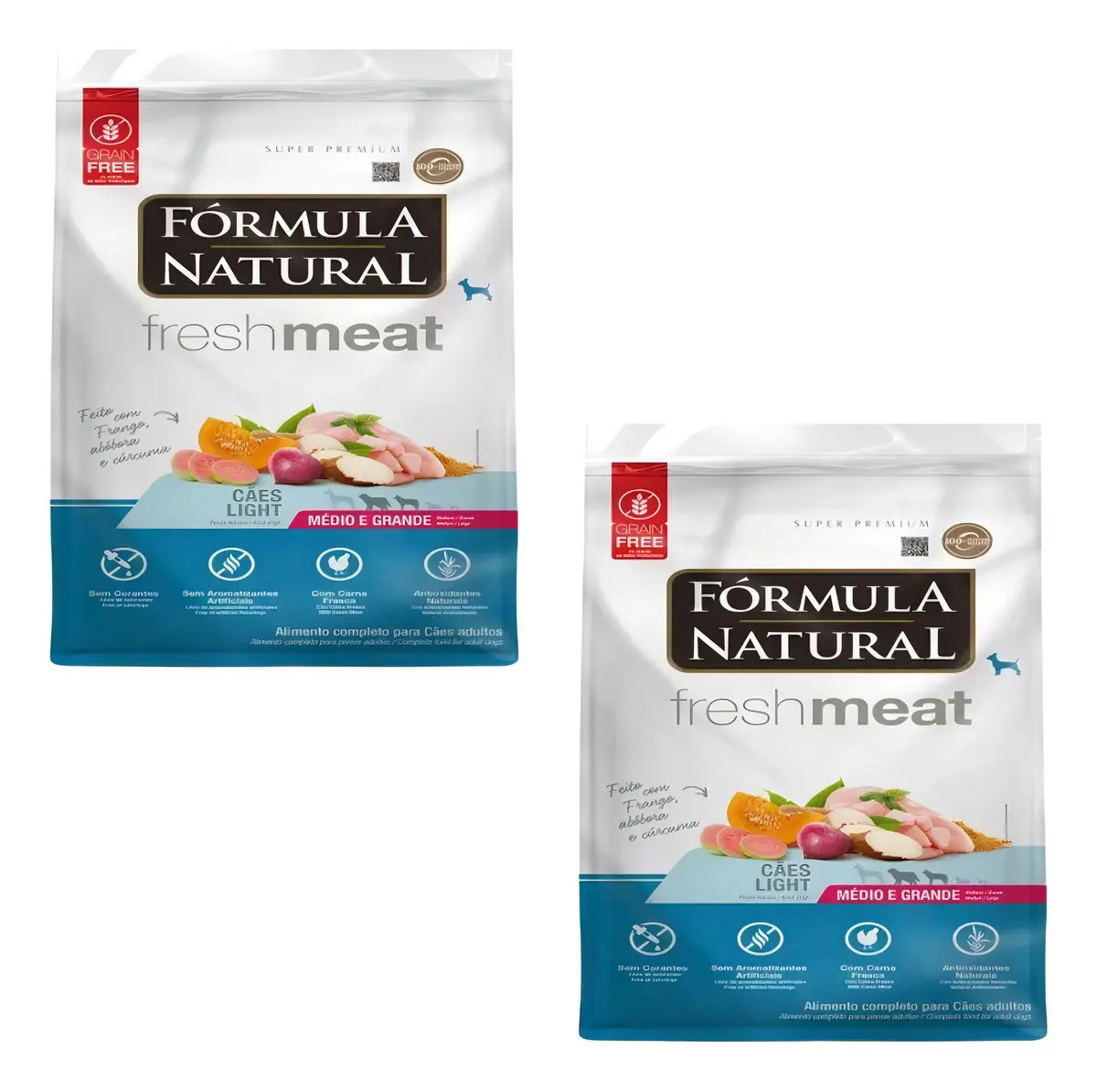 Ração Seca Fórmula Natural Fresh Meat Light Cães Adulto 2,5kg Kit 2 Unid