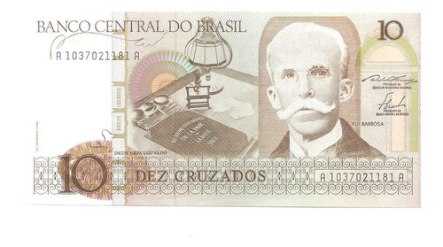 Cédula 10 Cruzados 1987