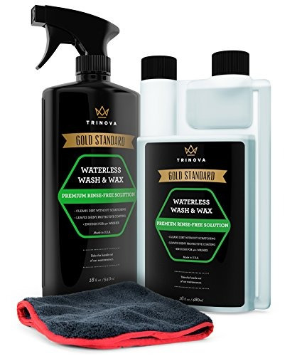 Trinova Sin Agua Lavado De Coches Y Cera Kit - Bug Remover -