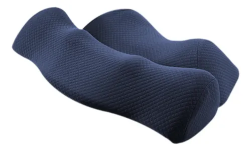 Almohada Cervical, Almohada De Apoyo Azul Oscuro 46cmx33cm