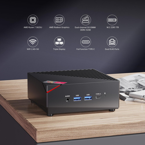 Mini Pc Acemagician Amd Ryzen 7 5825u 32 Gb De Ram 1 Tb Ssd