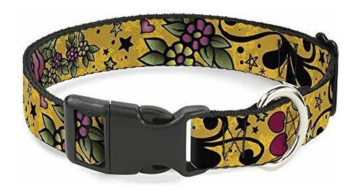 Cat Collar Breakaway Mom Dad Close Up Yellow 8 To 12 Inches 