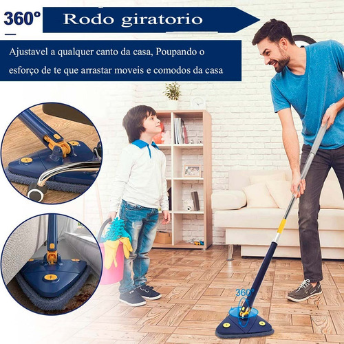 Esfregão De Limpeza Triangular Giratório Ajustável Esfregão Cor aleatorio
