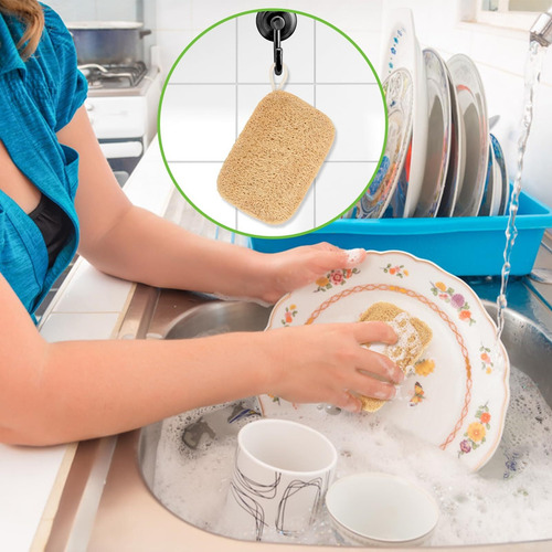 6 Piezas Esponjas De Luffa -para Limpieza De
