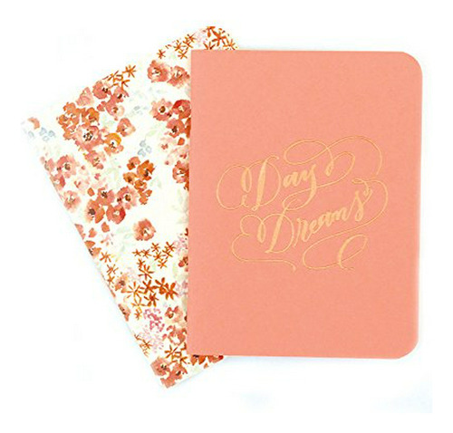 Escritura - Antiquaria Coral And Paloma Floral Jotter Cuader