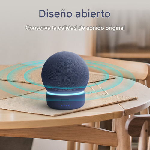 Soporte Base De Batería Para Alexa Echo Dot 4.ª Gen 5200 Mah Color Azul GGMM D5-Blue