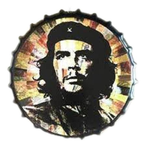 Cuadro Metálico Forma De Tapa Diseño Che Guevara/ Runn