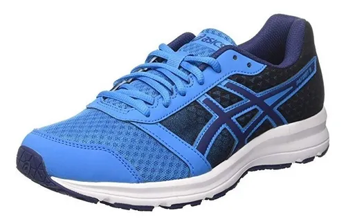 Tenis Asics Hombre Azul Negro Patriot 8 T619n4549 | Envío