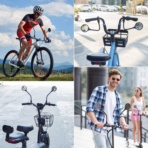 - Espejos De Bicicleta Espejo De Scooter Espejo Manillar