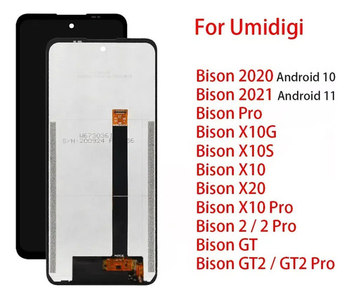 Pm Pantalla Lcd Para Umidigi Bison 2020, 2021, X10g, X10s