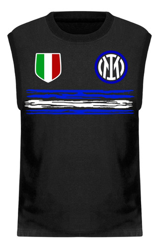 Musculosa Algodón Inter Milán Italia Club Fútbol