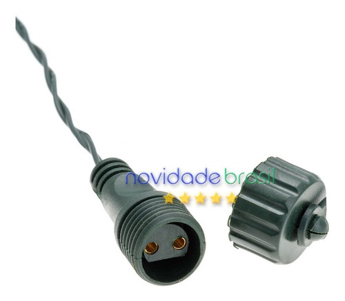 Imagem 6 de 8 de Cordão 100 Leds Fixo Prova D'água Branco Quente 10 Metros