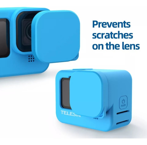 Case De Silicona Negro Para Gopro Hero 10/9 Marca Telesin
