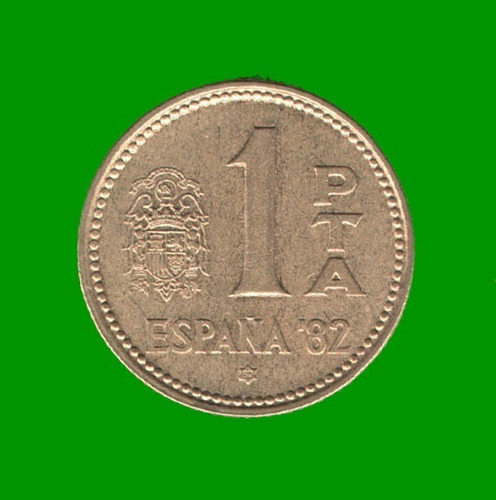 Moneda De España 1 Peseta Conmemorativa, Año 1980, Usada.-