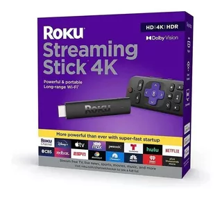 Roku Streaming Stick 3820 4k Remoto C/ Voz Netflix Disney