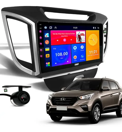 Kit Multimidia Android 9 Pol Creta 2016 2017 2018 2019 2020 | Frete grátis