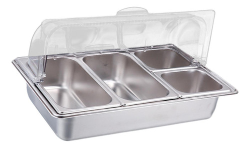 Sq Juego De Calentador De Buffet, Bandeja De Comida 4