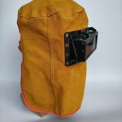 Para Soldador Con Casco, Máscara De Cuero, Estilo Capucha