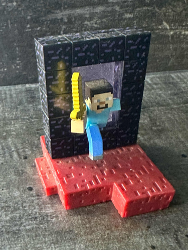 Steve Neither Portal Minecraft Series 1 Figura Minecraft Rar