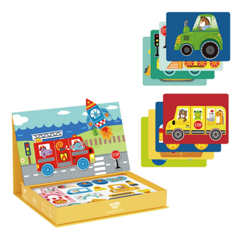 Imagen 3 de 5 de Juego Magnetic Box-transportes Puzzle