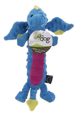 Godog Dragons Skinny - Protector Para Masticar, Color Azul
