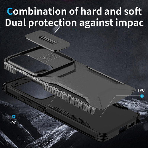 Kit Funda Para Samsung Uso Rudo Serie Case +mica, Funda Esmerilada De Grado Militar Para Teléfono Con Protección Contra Caídas,antivibración
