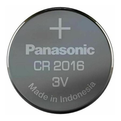 Imagen 1 de 2 de Pilas Baterias Panasonic Cr2016 Tamaño Botón 3 Voltios Paquete De 5 Unidades 