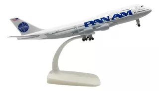 Miniatura Avião Metal Pan Am B-747 Boeing 1:250 Coleção