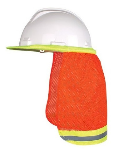 Cubrenuca Para Casco Naranja Con Reflejante ( 5 Piezas)