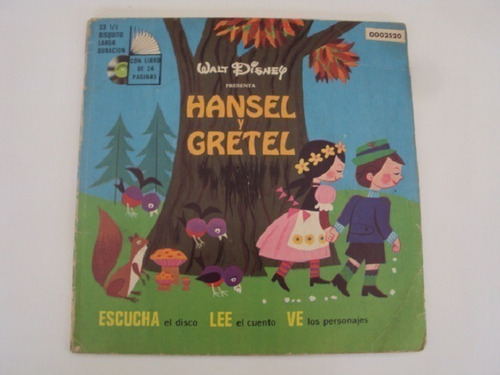 Hansel Y Gretel Libro De Cuento Y Disco Larga Duracion 33 1/