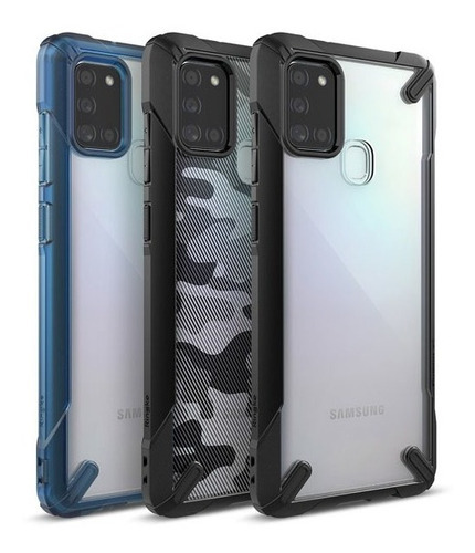 Case Funda Protector Ringke Fusion Antishock Galaxy A52 A72 Color Gris oscuro