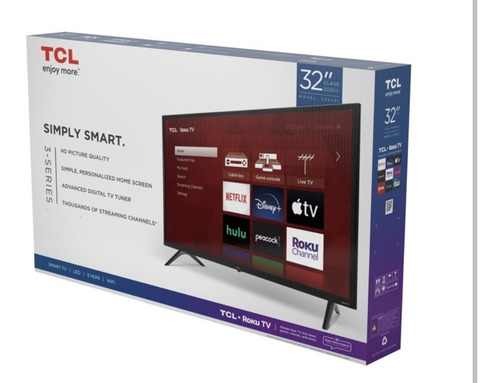 Imagen 5 de 5 de Televisor Tcl 32 720p Hd Led Roku Smart Tv 3 Series 32s331