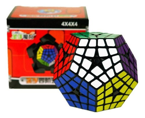 Cubo Rubik Master Kilominx Shengshou 4x4 Megaminx Negro