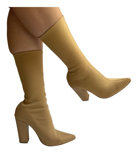 Imagen 4 de 10 de Bota Dama Stretch Puntal Felipe Rentería Moda Vestir Mujer