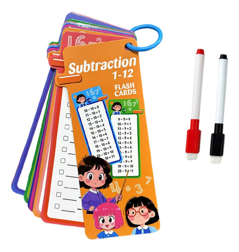 Kids Mathematics Flashcard 15 Tarjeta Compacto Sustracción