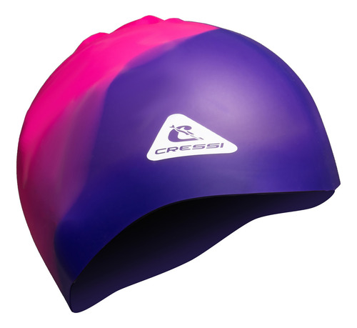 Gorra Cressi Swift Kids Para Natacion Azul Marino Color Lila Diseño de la tela Lisa Talla S