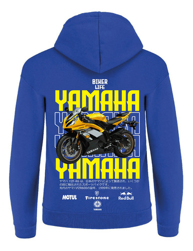Sudadera Moto Yamaha Yzf R6 Deportiva Carreras Personalizada