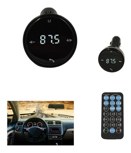 Transmisor Fm Para Carro Bluetooth Radio Adaptador Portatil