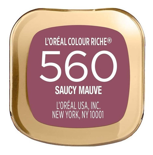 Lápiz labial hidratante L'oreal Paris Colour Riche, color: 560 Saucy
