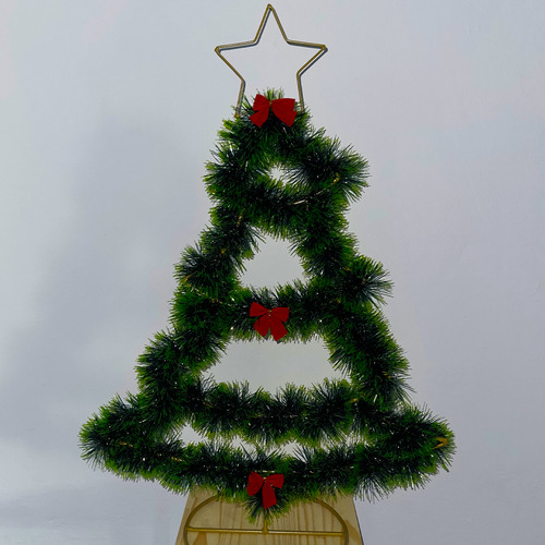 Arvore De Natal De Ferro Aramado Para Decorar Resistente Cor Rosê