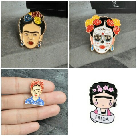 Pin Metalico Frida Kahlo