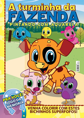 Turminha Da Fazenda - Pintando Com Aquarela: Pintando Com Aquarela, De Ed. On Line., Vol. 1. Editorial On Line Editora, Capa Mole Em Português