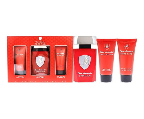 Tonino Lamborghini Lamborghini Sportivo Men 3 Pc Gift Set 4.