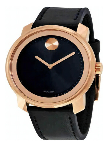 Reloj Movado 3600376 Cuero Negro Unisex