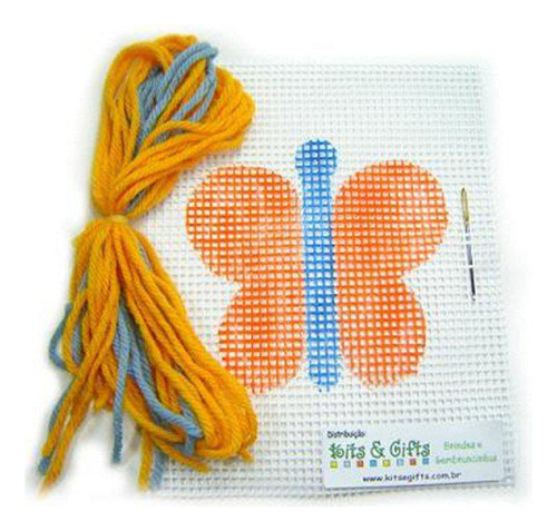 Kit Para Aprender A Bordar Borboleta - Kits For Kids