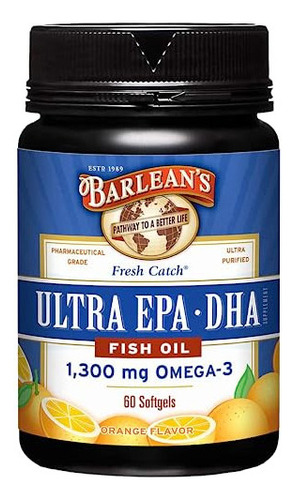 Barlean's Suplemento De Aceite De Pescado Omega 3, Cápsulas